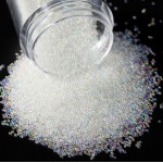 Perlute caviar CAV004 pentru decor unghii Crystal Transparent cu Reflexii